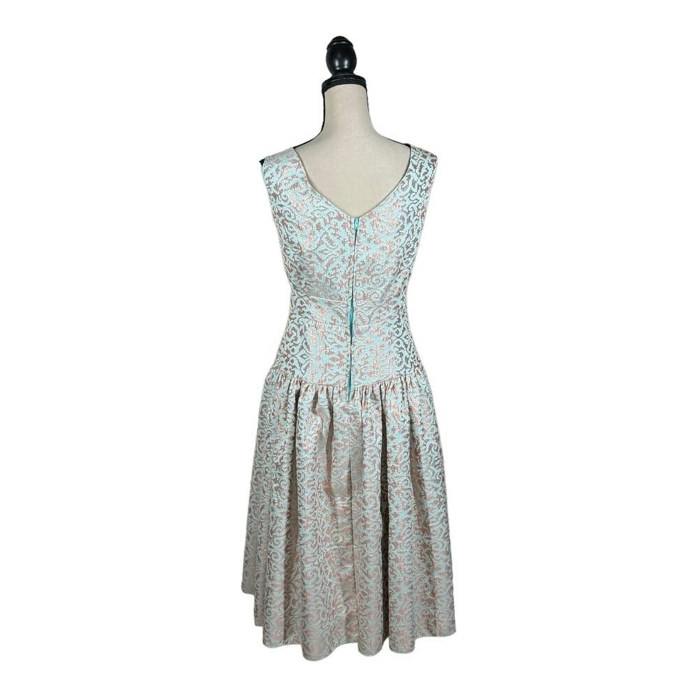 Queen of Heartz by Letty Tennant Metallic Retro Inspired Party Dress - Picture 4 of 5